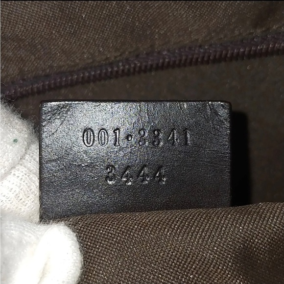 Gucci Tan Shoulder Bag. Sherry line. - Picture 8 of 8